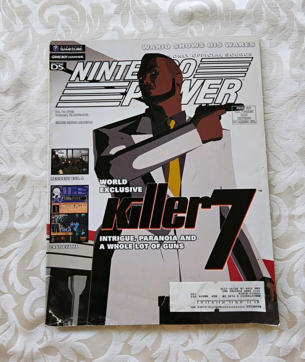 Nintendo Power December 2004 Issue 184 Killer 7 Cover Video Games,w/POSTER